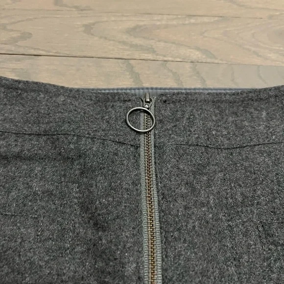MADEWELL Fireside zip front skirt, NWT, size 4. Gray - Picture 4 of 9